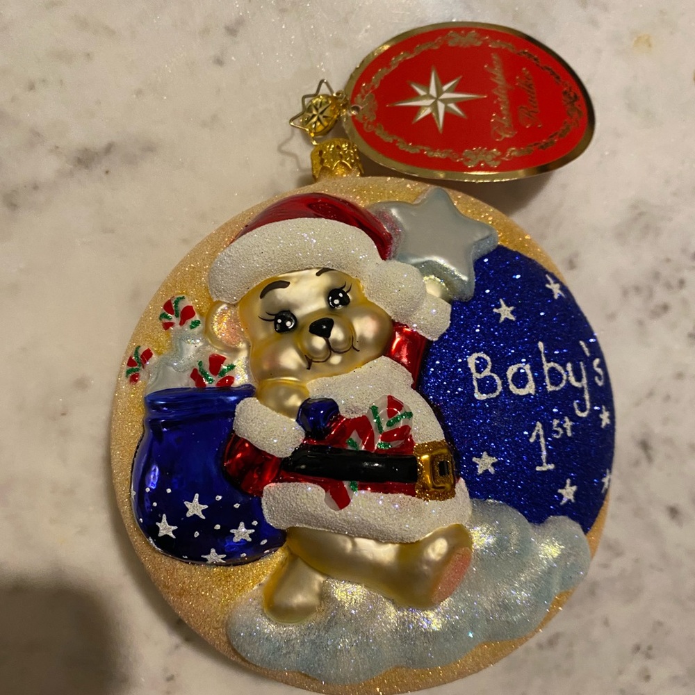 Christopher Radko Baby’s 1st Christmas Ornament